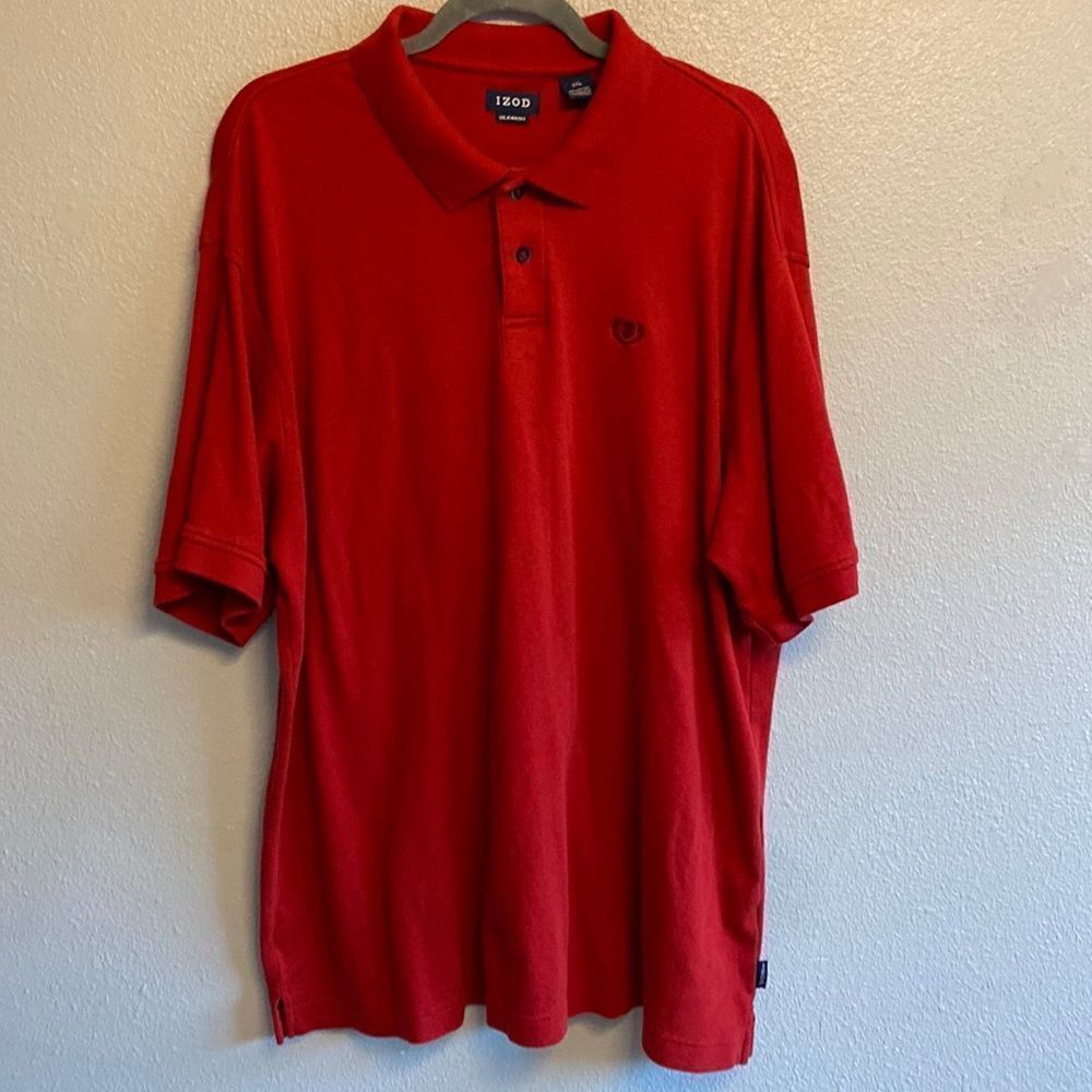 IZOD- silk wash red men’s polo - Size XXL